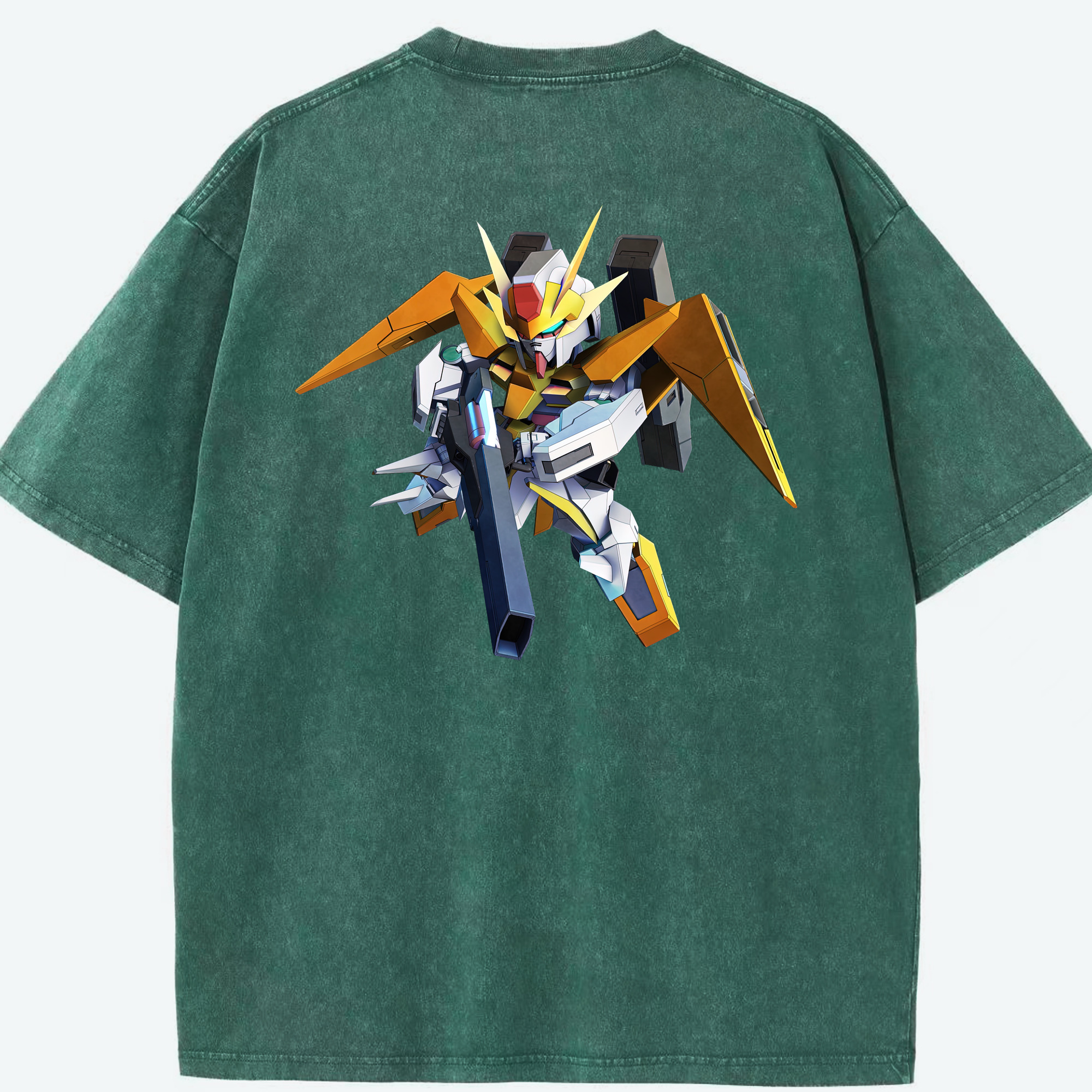 （画像用） 機動戦士ガンダム Mobile Suit Gundam 綿100% ヴィンテージ風 半袖Tシャツ（背面プリント）
